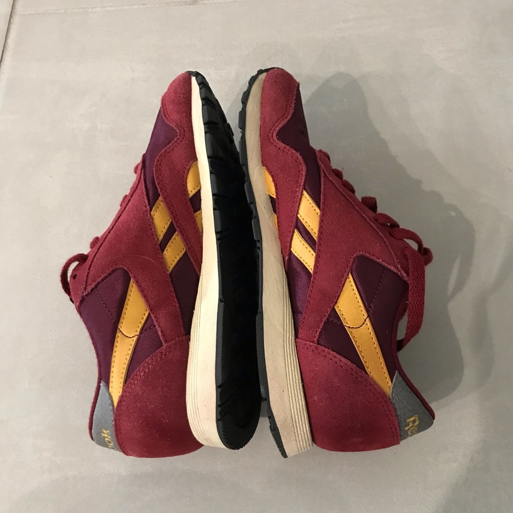 REEBOK Kids Unisex Burgundy Suede Fabric Mix Sneakers  | 5 - Picture 11 of 14